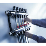 Nerūdijančio plieno reguliuojamas šildymo kolektorius Tece SLQ