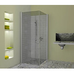 Dušo kabina Griubner AL-K2 skaidriu stiklu