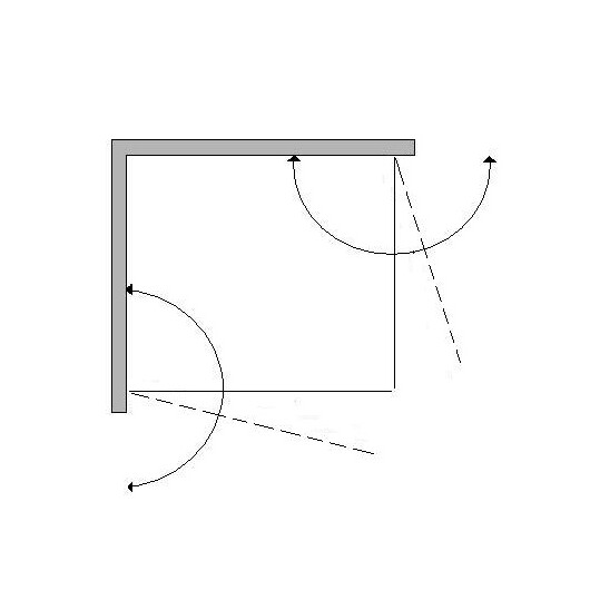 Berėmės dušo sienelės Griubner FR-K2 schema