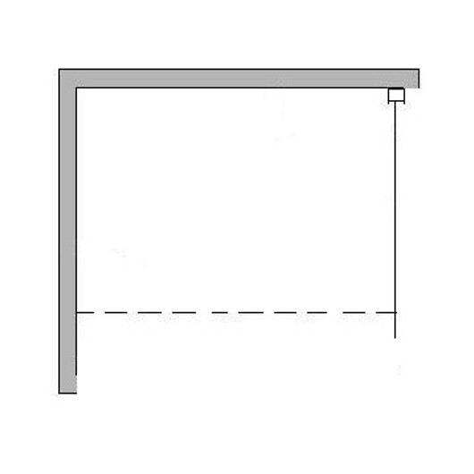Berėmės dušo sienelės Griubner FR-S1 schema
