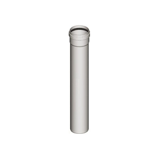 Vienasienio kamino prailginimas d 125, 2000 mm